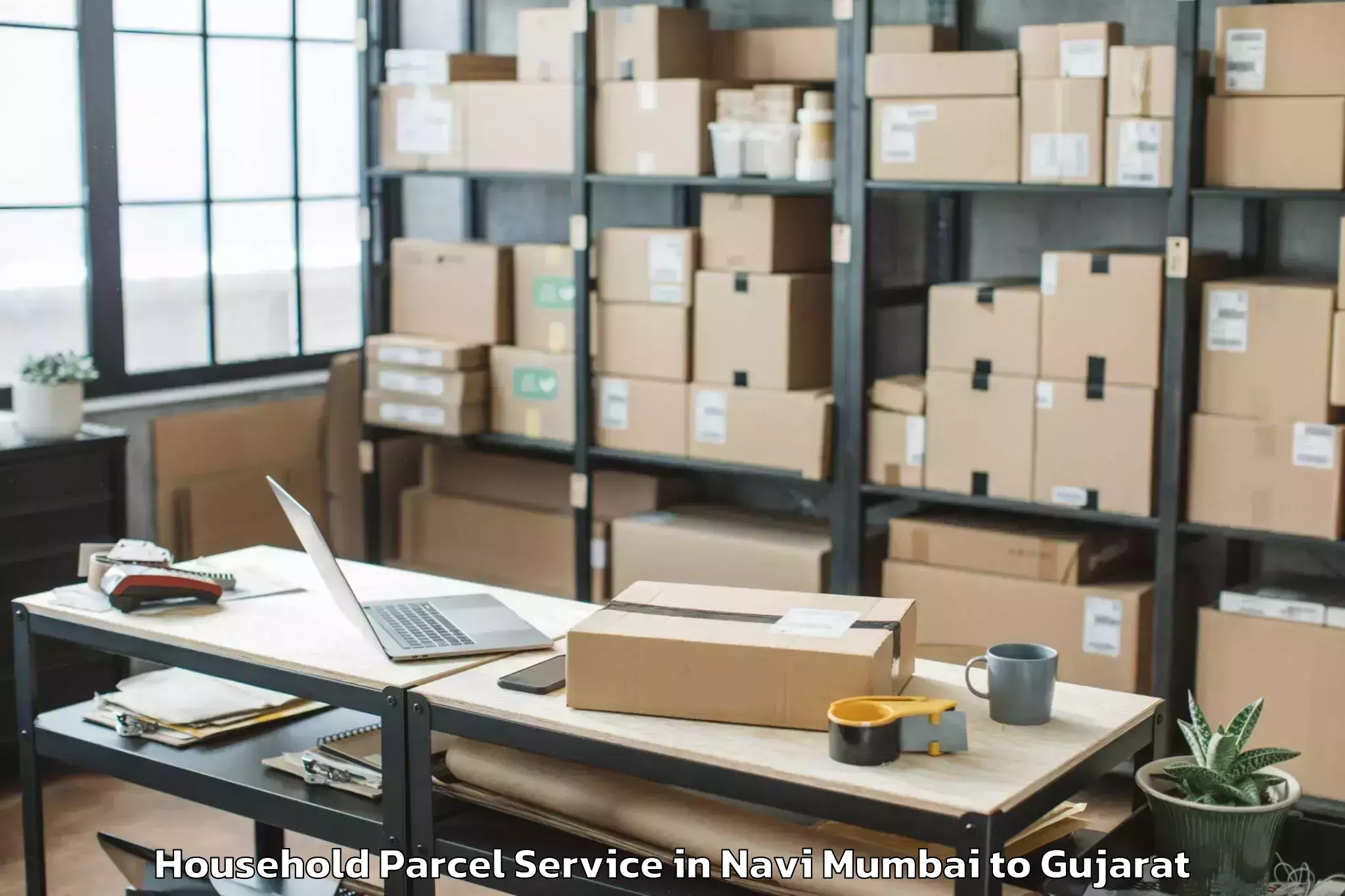 Book Navi Mumbai to Harij Household Parcel Online